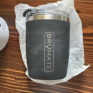 Brümate Black Insulated Rocks Glass Tumbler